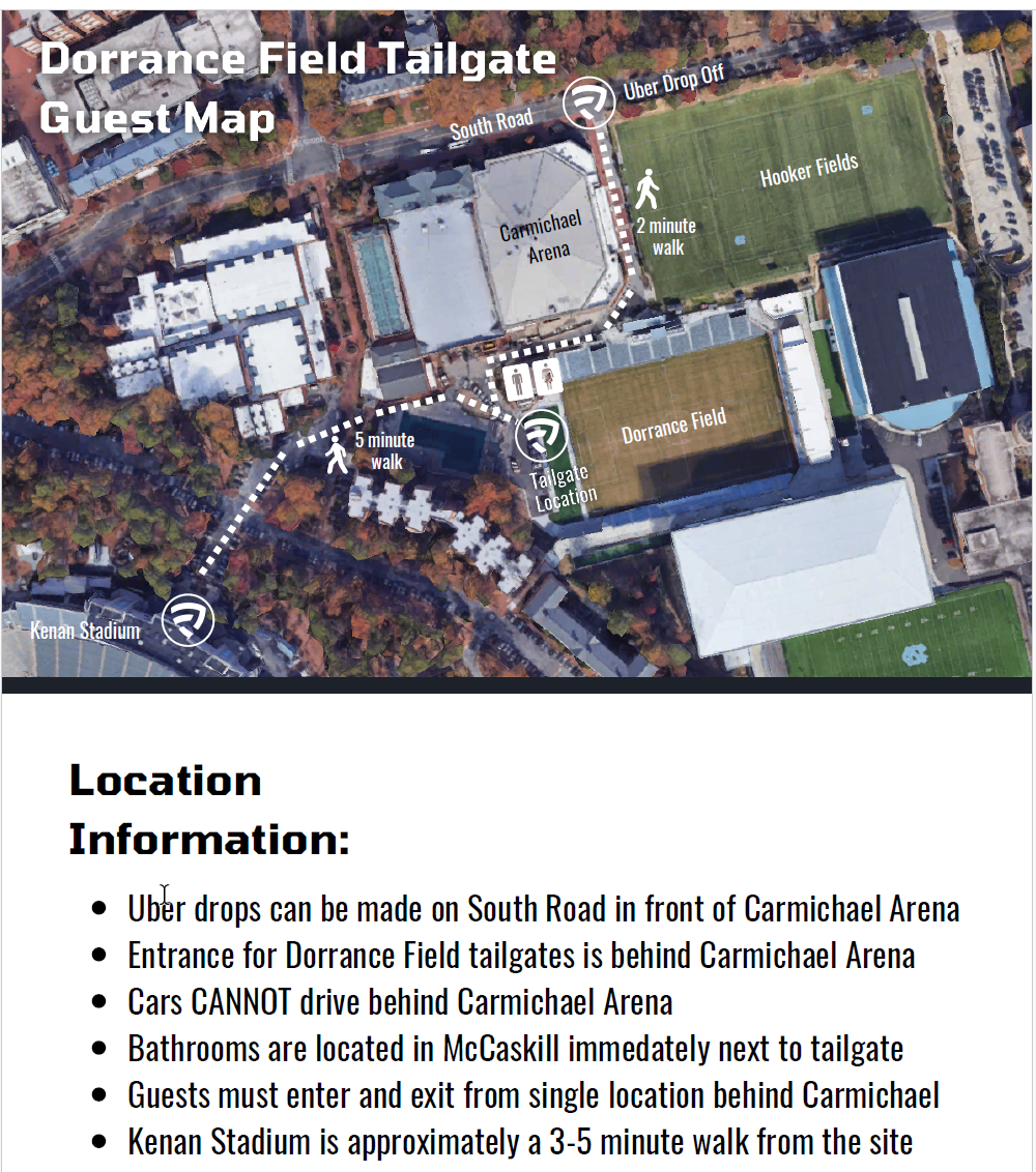 Alumni Tailgate Campbell at North Carolina Calendar Campbell