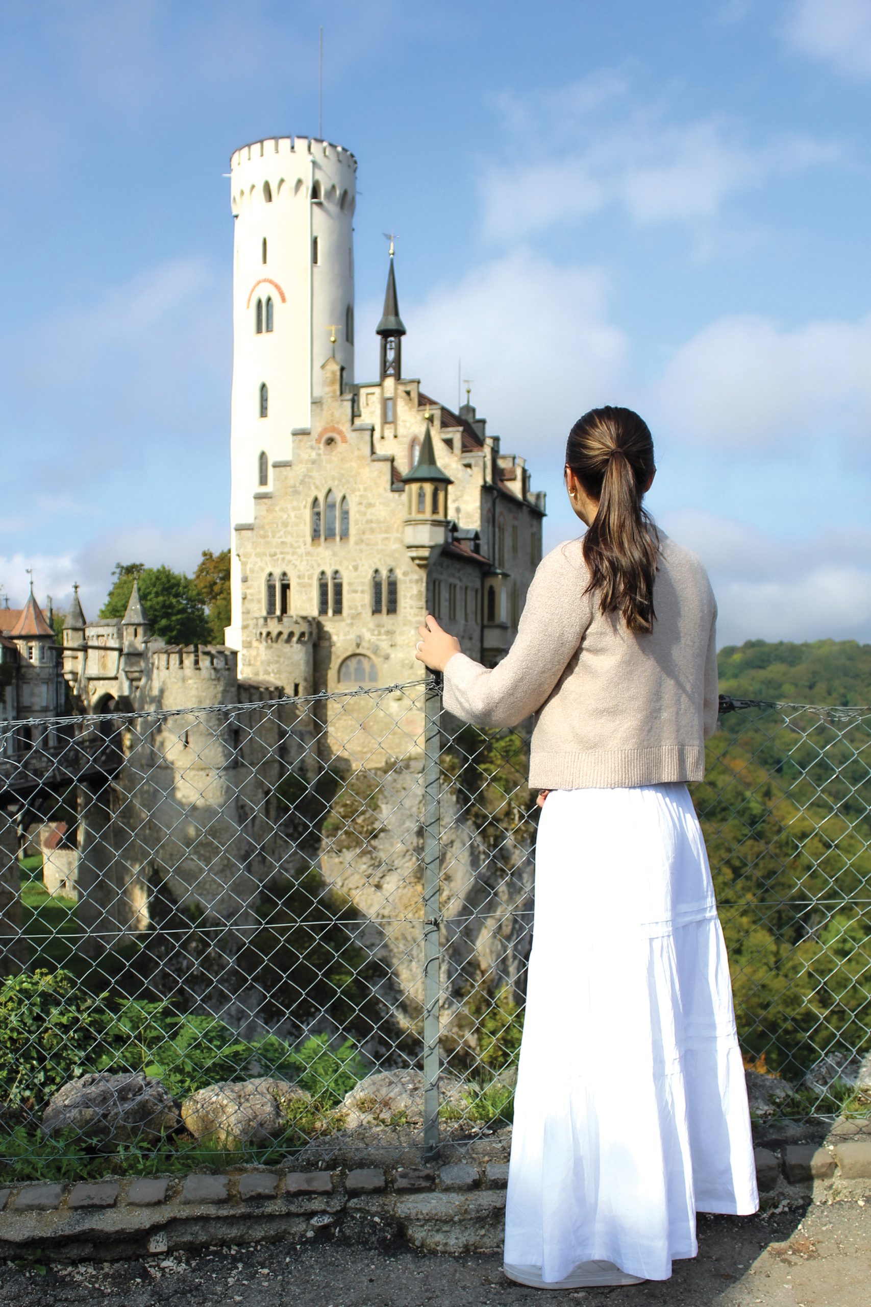 Lexie Weidner looks at Lichtenstein Castle in Germany.