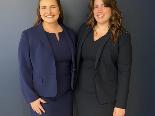 Photo of Campbell Law advocate Annaliese Spielman '26 and Hailey LaRock '26