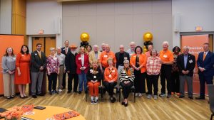 Golden Club induction lunch group photo with Campbell staff members