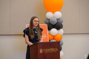 Mallory Edwards student speaker at Golden LEAF Luncheon