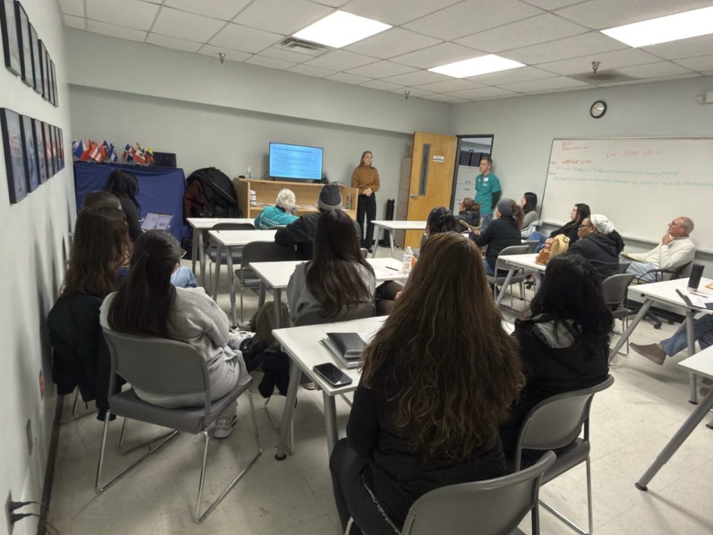 Photo of Campbell Law students attending immigration naturalization workshop training on MLK Day at Catholic Charities