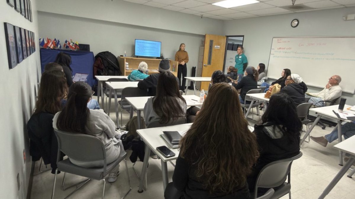 Photo of Campbell Law students attending immigration naturalization workshop training on MLK Day at Catholic Charities