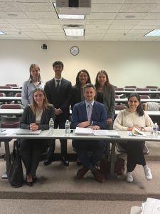 Photo of Campbell Law advocates competing in semi-finals in John B. ‘Jack’ Tieder Jr. Vis Pre-Moot in Washington, DC